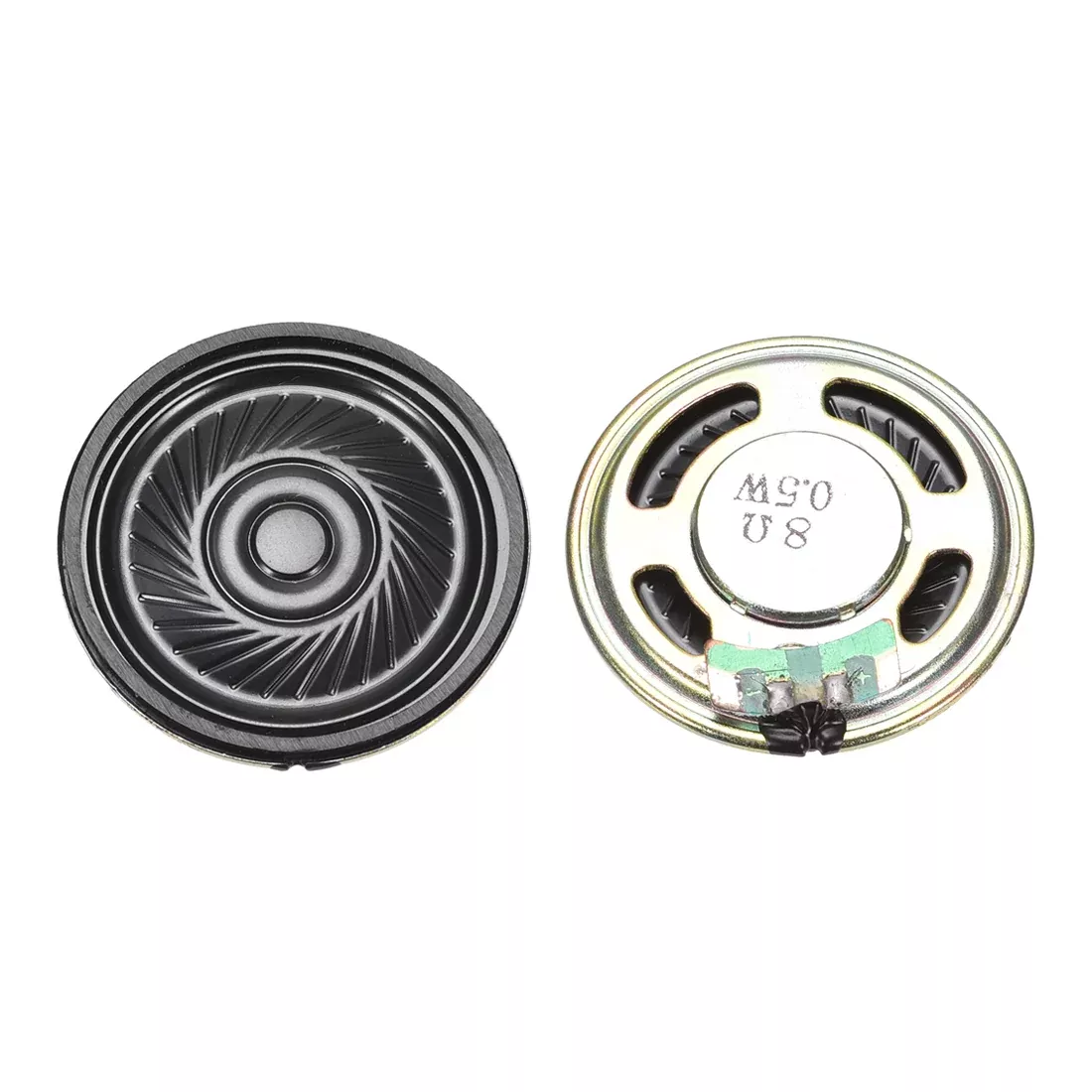 0.5 W 8 Ohm DIY Magnetic Speaker 36mm Round-shape Replacement Loudspeaker 2pcs