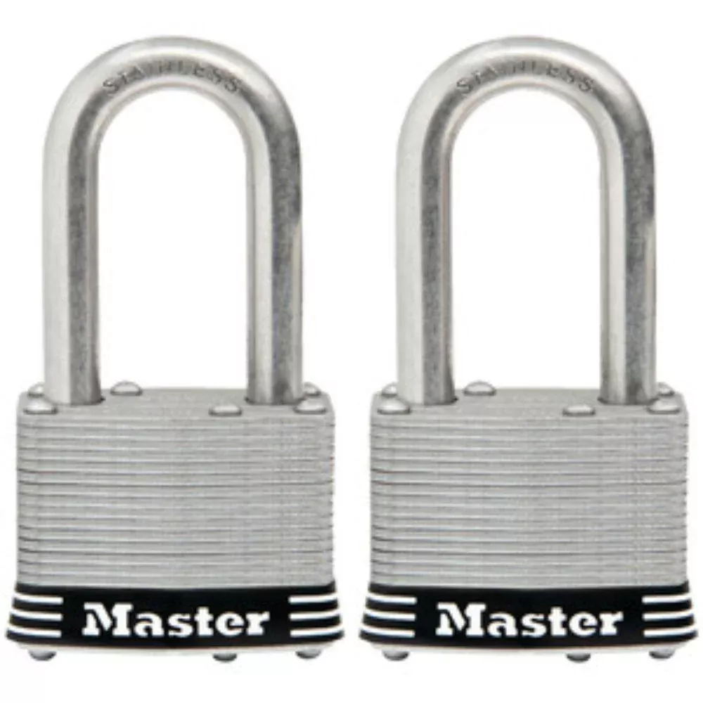 1-1/2" BODY, 5/8" SHACKLESTEEL 4 PACK MASTER LOCKS