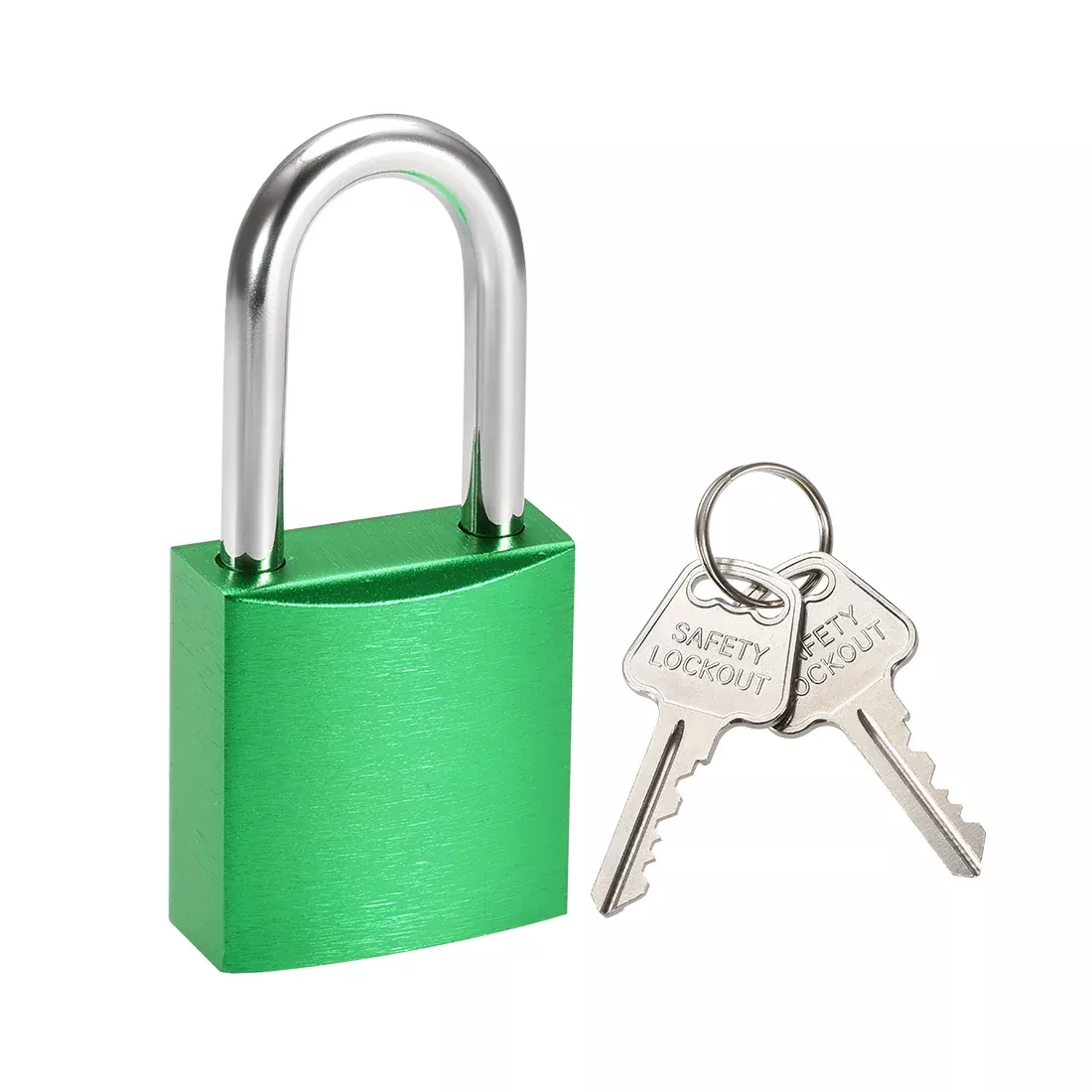 1-1/2 Inch Shackle Key Different Safety Padlock Aluminum Alloy Lock Green