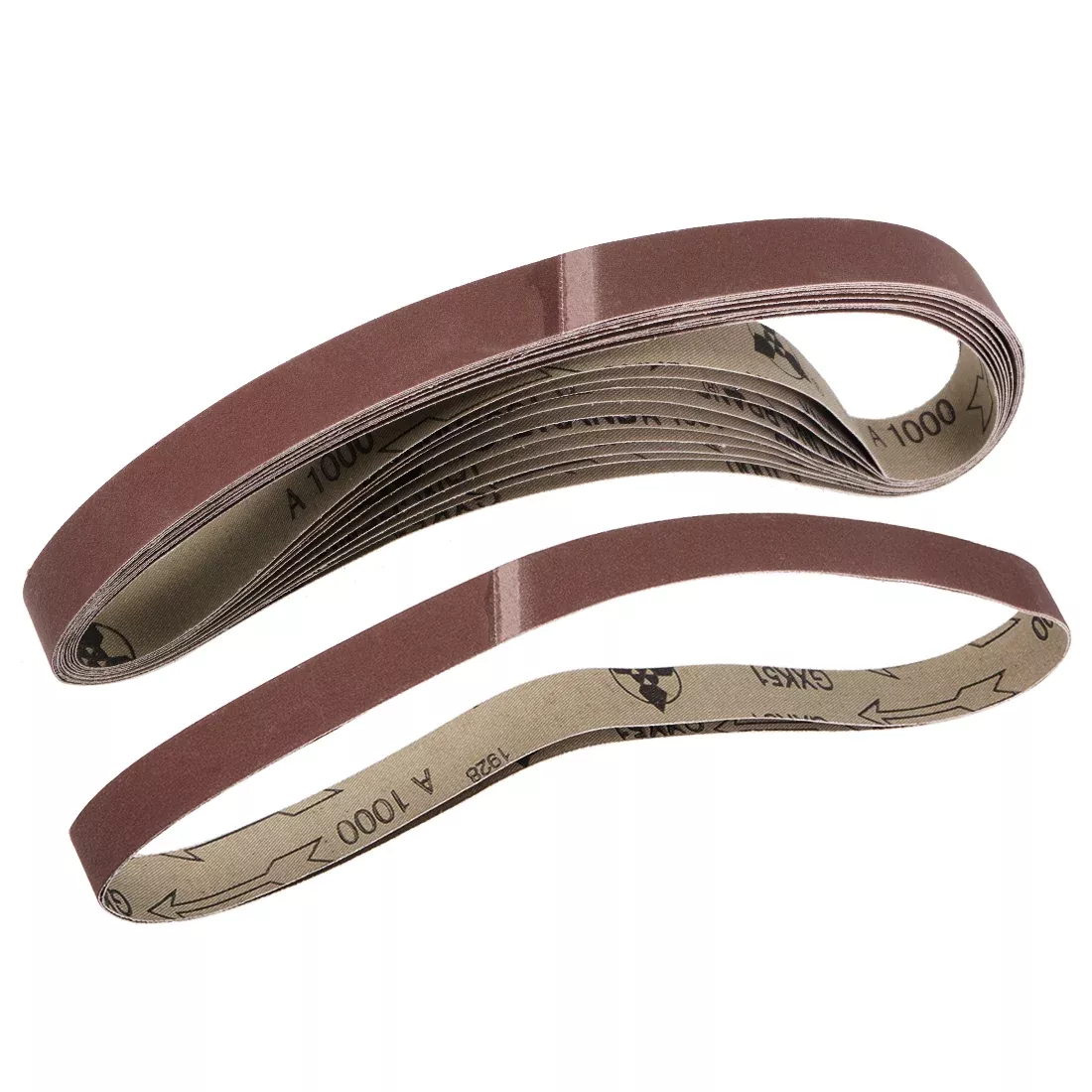 1-inch x 30-inch(25mm x 765mm) Sanding Belt 1000 Grit Aluminum Oxide 12pcs