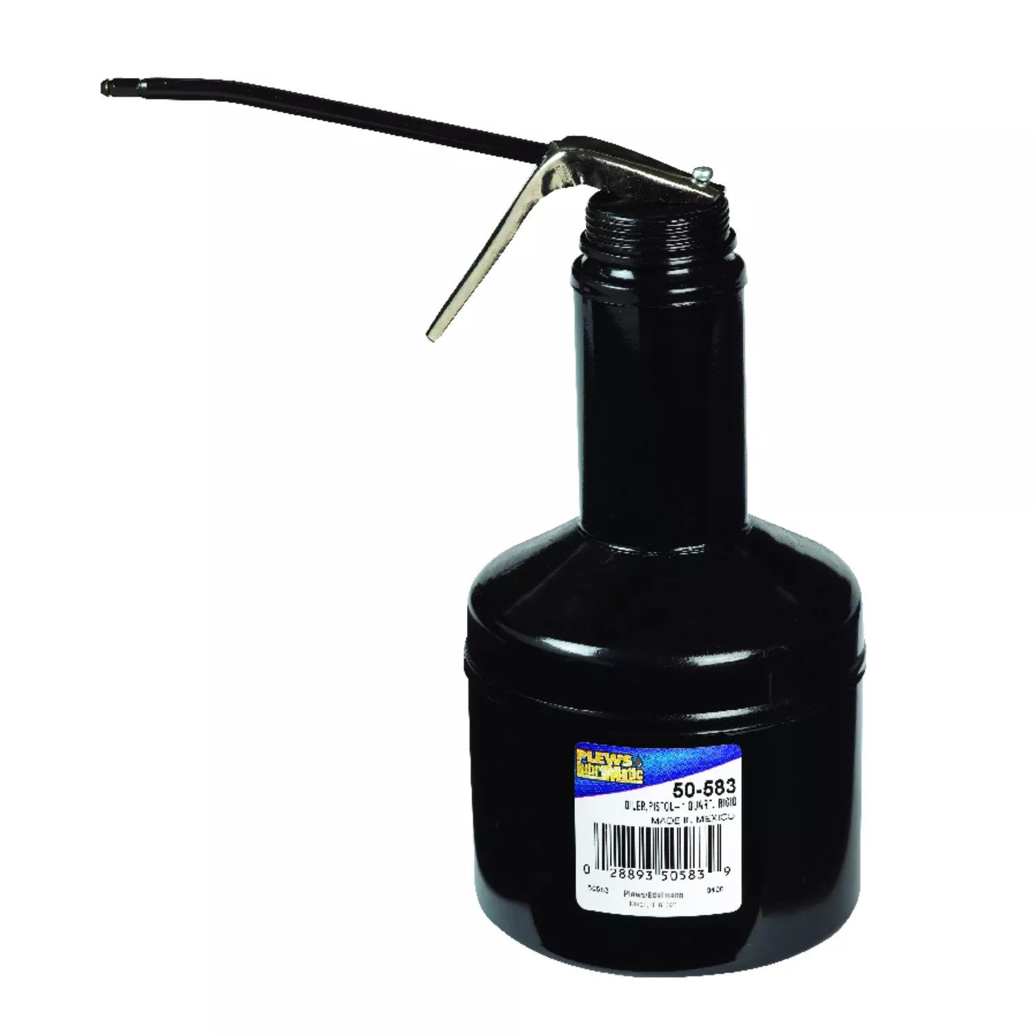 1 Quart Rigid Spout Oiler With Drawn Steel Body And Epoxy Finish