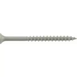 Fas-N-Tite Wood Screws, Ceramic Exterior, Phillips Drive, #10 x 3.5-In., 25-Pk.