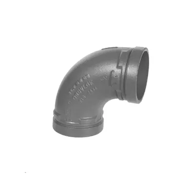 Gruvlok 390116606 4" 7050 Grooved Galvanized Standard 90° Elbow