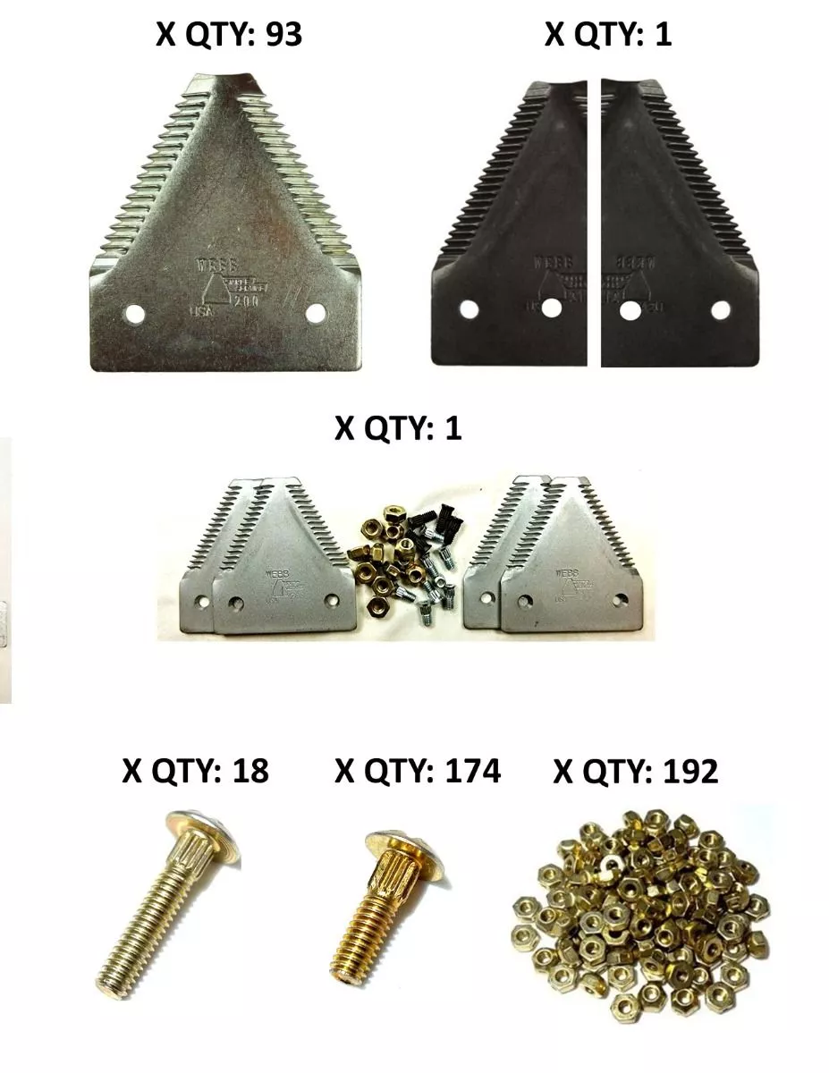 MacDon 972 Multi Crop Harvest Header Double Drive 25' Large Plated Section Refill Kit