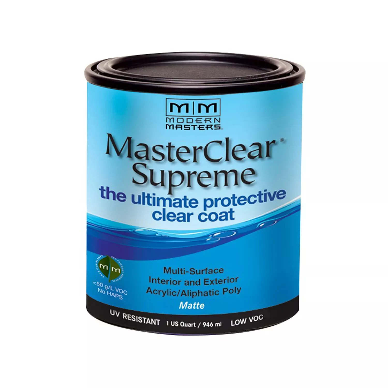 Masterclear Supreme Matte Clear Water-based Protective Coating 1 Quart