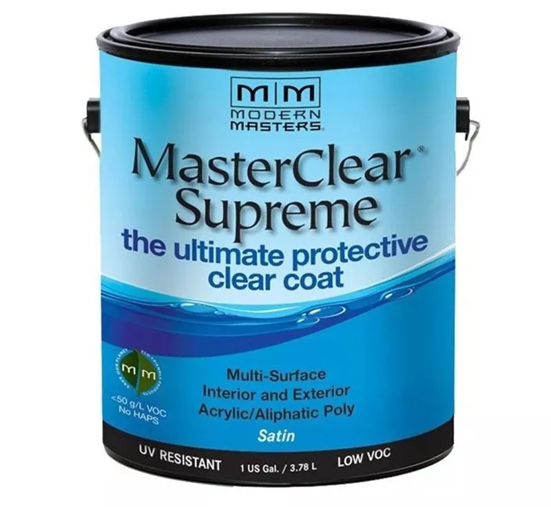 Masterclear Supreme Satin Clear Water-based Protective Coating 1 Gallon