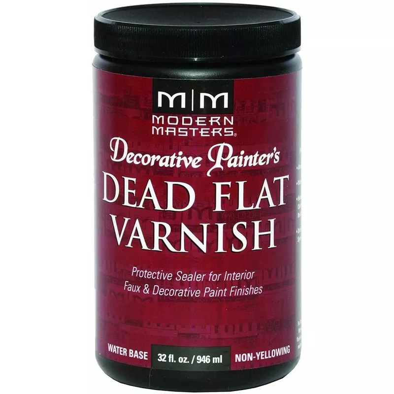 Semi-gloss Clear Water-based Dead Flat Varnish 32 Oz - Indoor Use