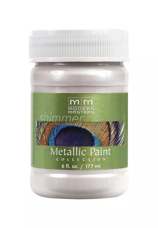Shimmer Satin Oyster Water-based Metallic Paint 6 Oz - Me70506