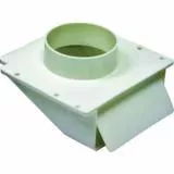 SOFFIT VENT 4" DUCT, PLASTIC HOOD