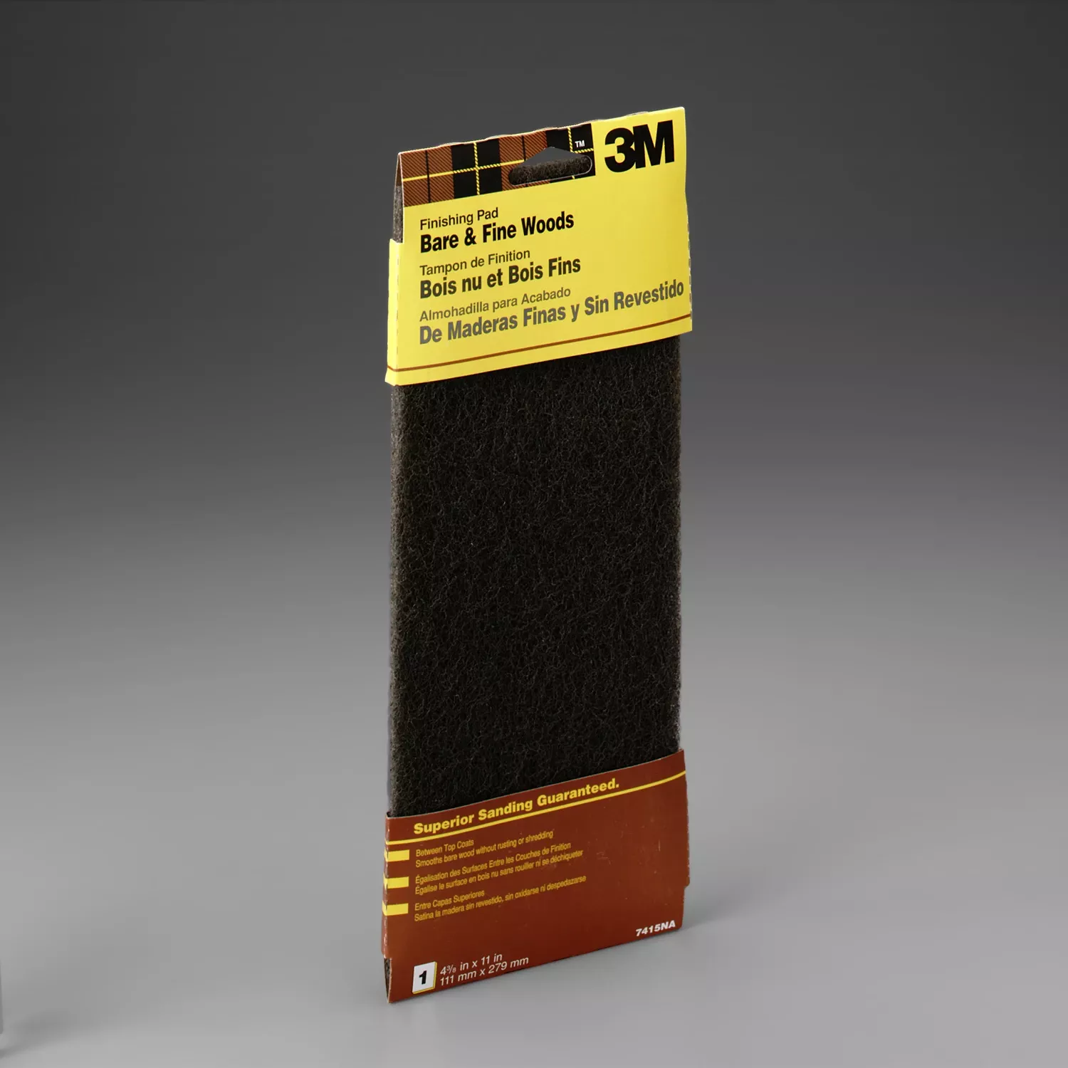 Wood Finishing Pad, 4.5 X 11 In.