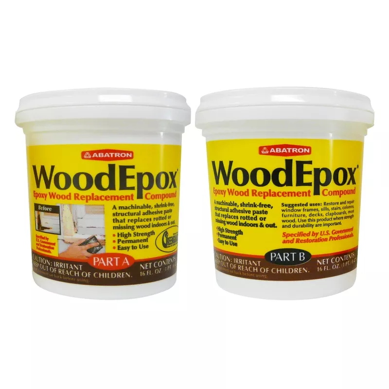 WoodEpox Epoxy, Wood Filler, 32-oz.