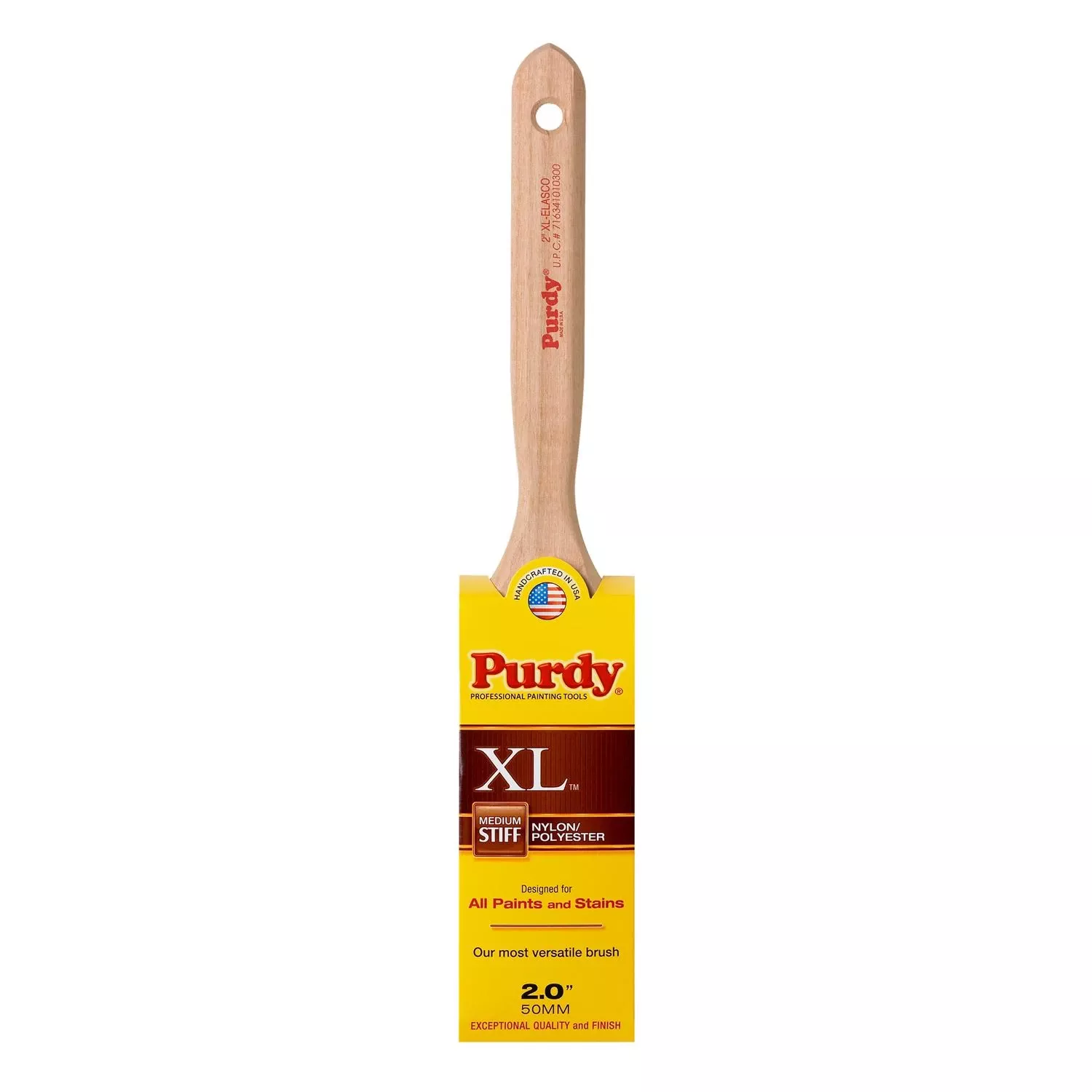 Xl Elasco 2 In. Medium Stiff Flat Trim Paint Brush - Model 144100320