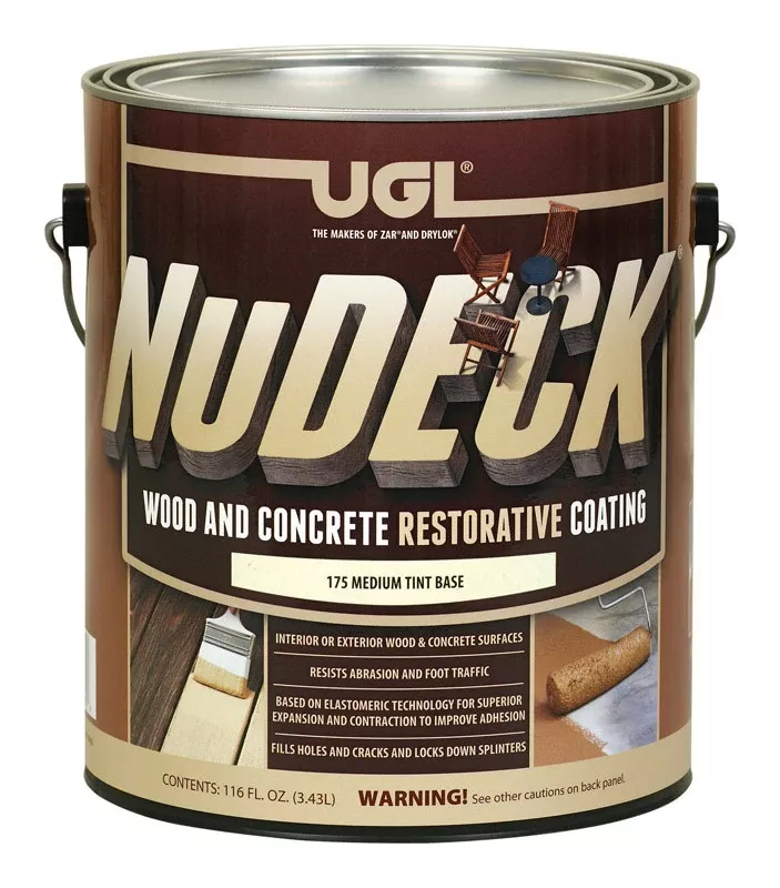 Zar Nudeck 1 Gallon Medium Tint Base Wood & Concrete Restorative Coating